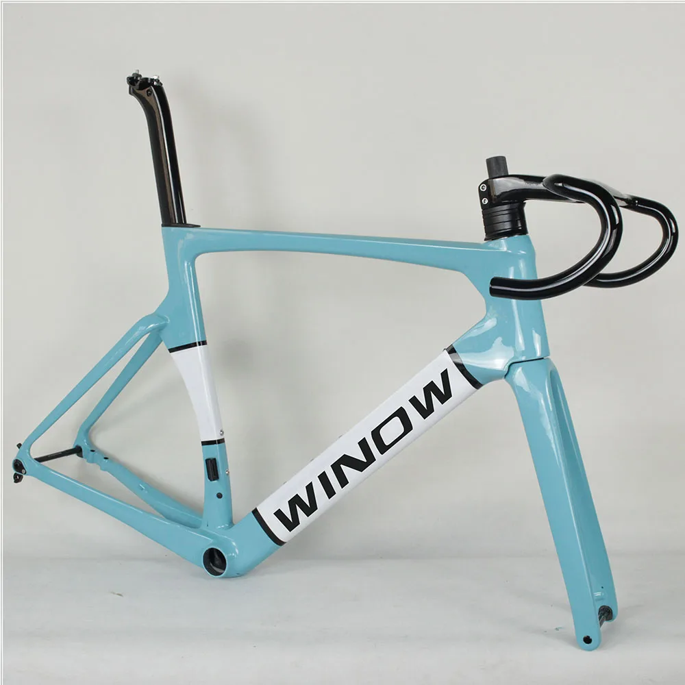 Hot selling Disc road bike frame FM237 UD Gray gloss BB386 carbon Road cycling carbon bike frameset 700*28C 142X12MM