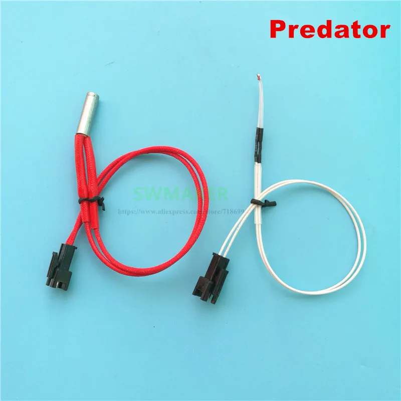 2pcs/set Cartridge heater 24V 40W and NTC3950 thermistor for ANYCUBIC Predator 3D printer