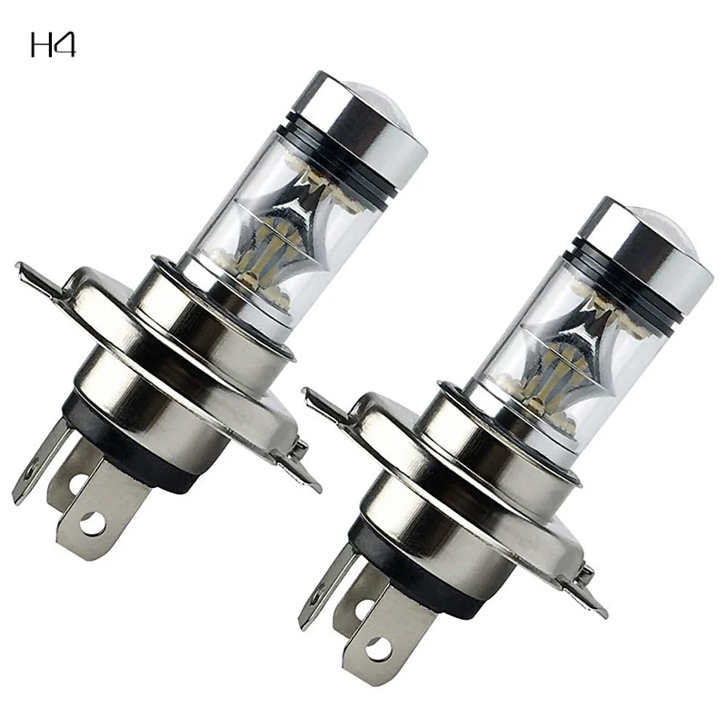 

Bostar 2Pcs Low Consumption High Power LED Bulb Headlight/Foglight Long Life H4 H7 H8 H11 9005/9006 3000K 100W White Light#94209