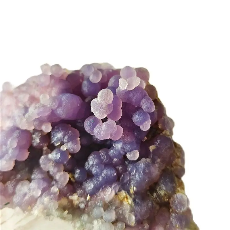 Quality Natural Quartz Druzy Purple Prehnite Cluster Crystal Rough Stones For Home Feng Shui Decoration