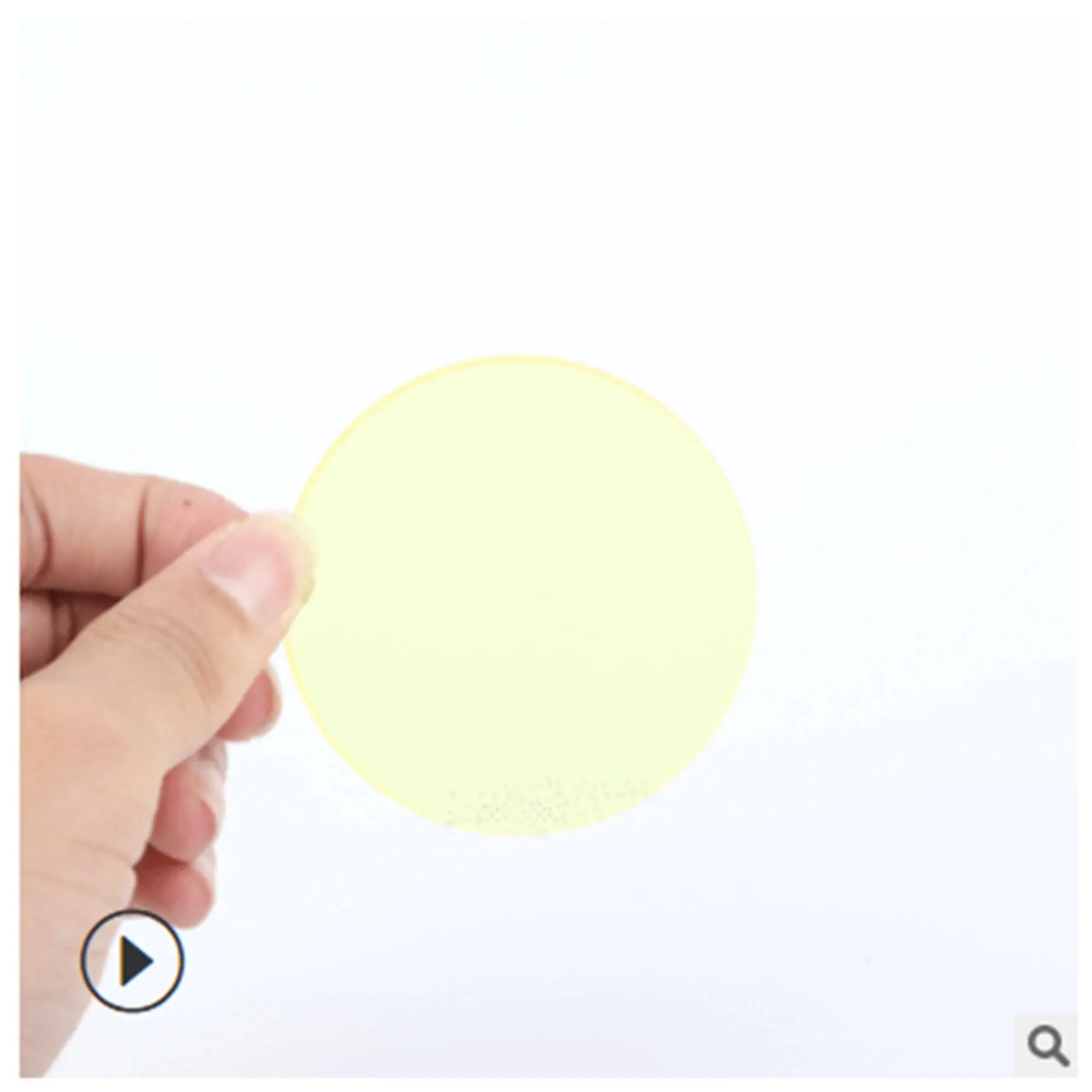 Kích Thước Đường Kính 62Mm Tròn Và 2Mm Màu Vàng Uv Cut 450nm Nhìn Thấy Được Và IR Qua Bộ Lọc Kính màu Sắc Vàng JB450 GG455