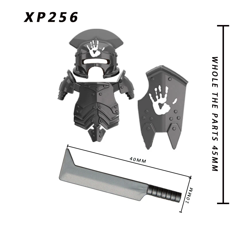 Single Sell Koruit KT1033 Lord Uruk-hai Archer Heavy Infantry Crossbow Action Figure Accessories Building Blocks Toys KT1033