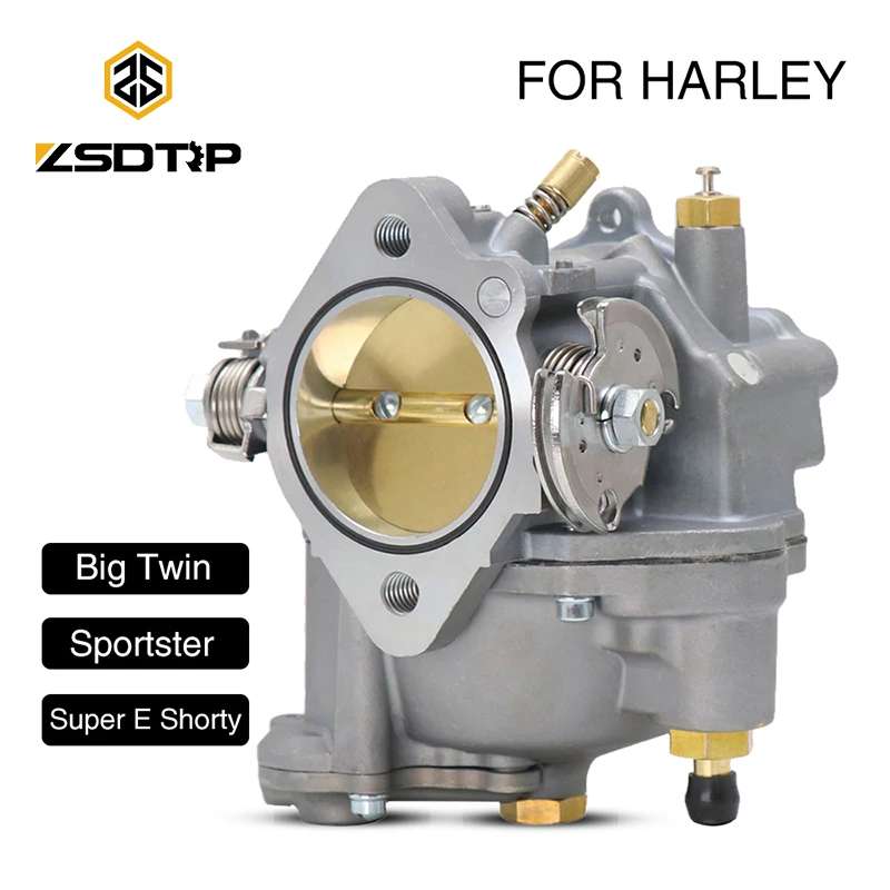 ZSDTRP New Super E Carburetor Shorty Carb For Harley Big Twin or Sportster 11-0420