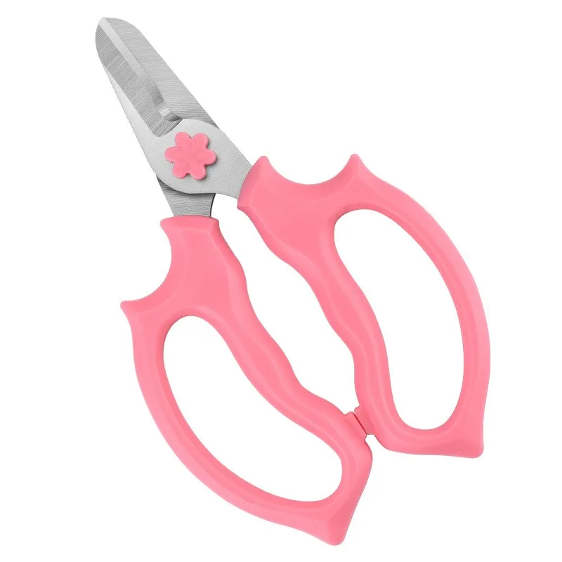 Stainless Steel Flower Shears Teaching Garden Scissors Florist Pruning Cut De-Thorn Orchard Arrangement Tools Plant Trimming