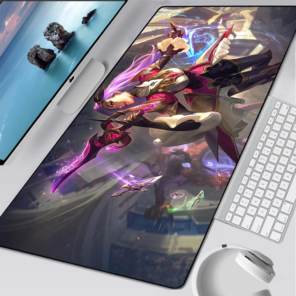 League of Legends Katarina Large Gaming Mouse Pad Computer Mousepad PC Gamer Mouse Mat Laptop Mausepad Keyboard Mat Desk Pad