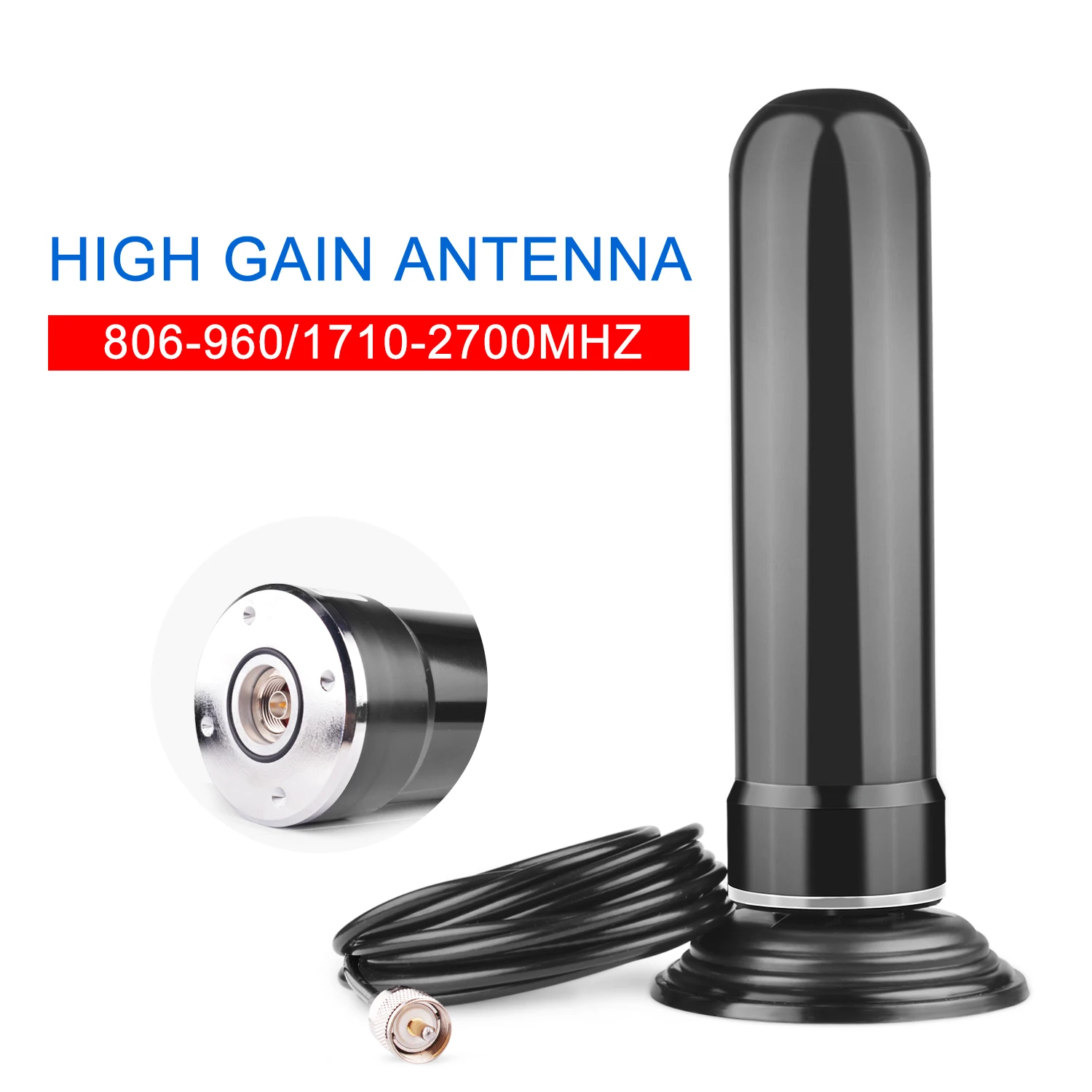 DS-50 806-960/1710-2700MHz GSM 3G WCDMA 2.4G Omnidirectional Antenna 3.0dB with 5 Meter PL259 RG-58 Cable