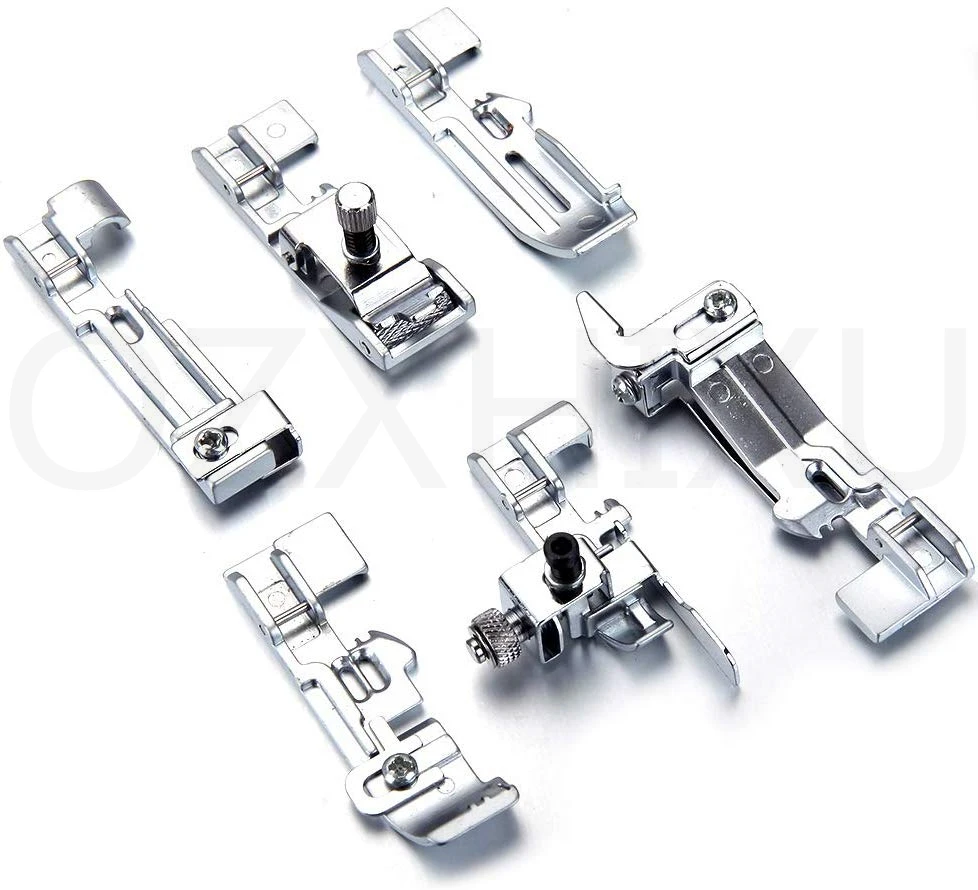 6 pcs Overlock Optional Presser Feet Foot kit for Juki Lock MO-50E MO-51E 5BB5833