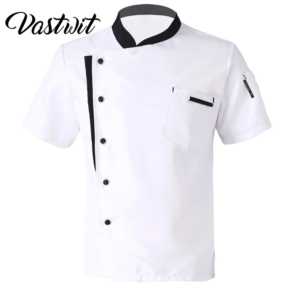 Mens Womens Chef Coat Uniform Shirt Restaurant Kitchen Chef Uniform Cooking Clothing Bakery Catering Unisex Chef Jacket