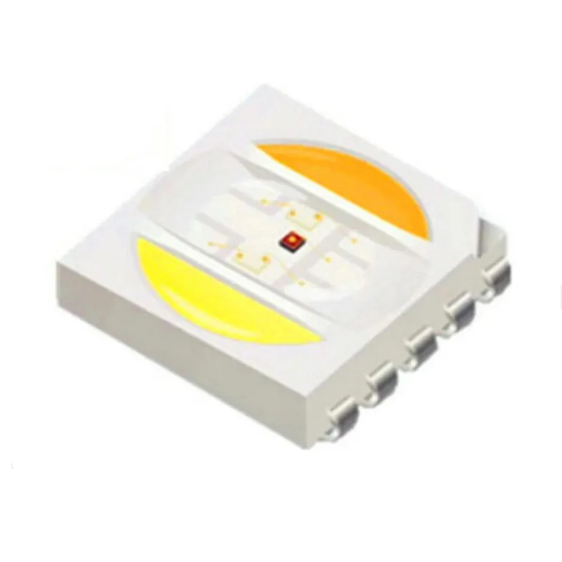 100-1000Pcs 5050 RGB+CCT LED Chip 5050 RGBWW led 5050 SMD Beads White +Warm White +RGB 5 in 1 RA90 RA95