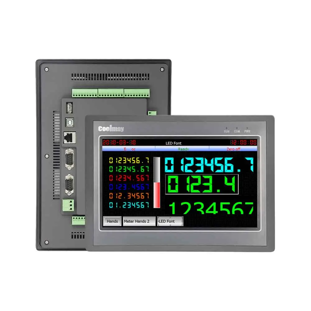 Coolmay EX3G-8100H-60MT-485P 10 inch color touchscreen plc controller integrated 30DI 30DO modbus protocol