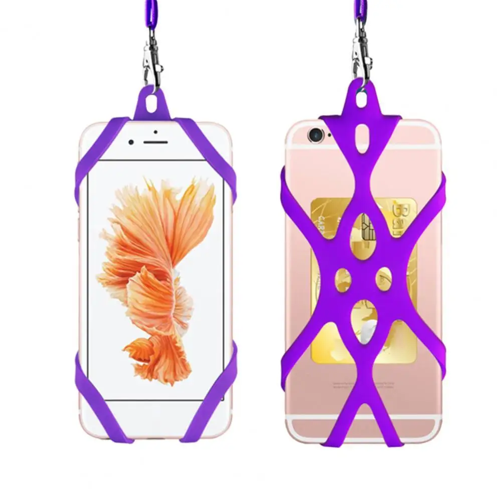 

Universal 4.7-6.5in Silicone Cell Phone Lanyard Holder Case Cover Phone Neck Strap Necklace Sling for Smart Mobile Phone Lanyard