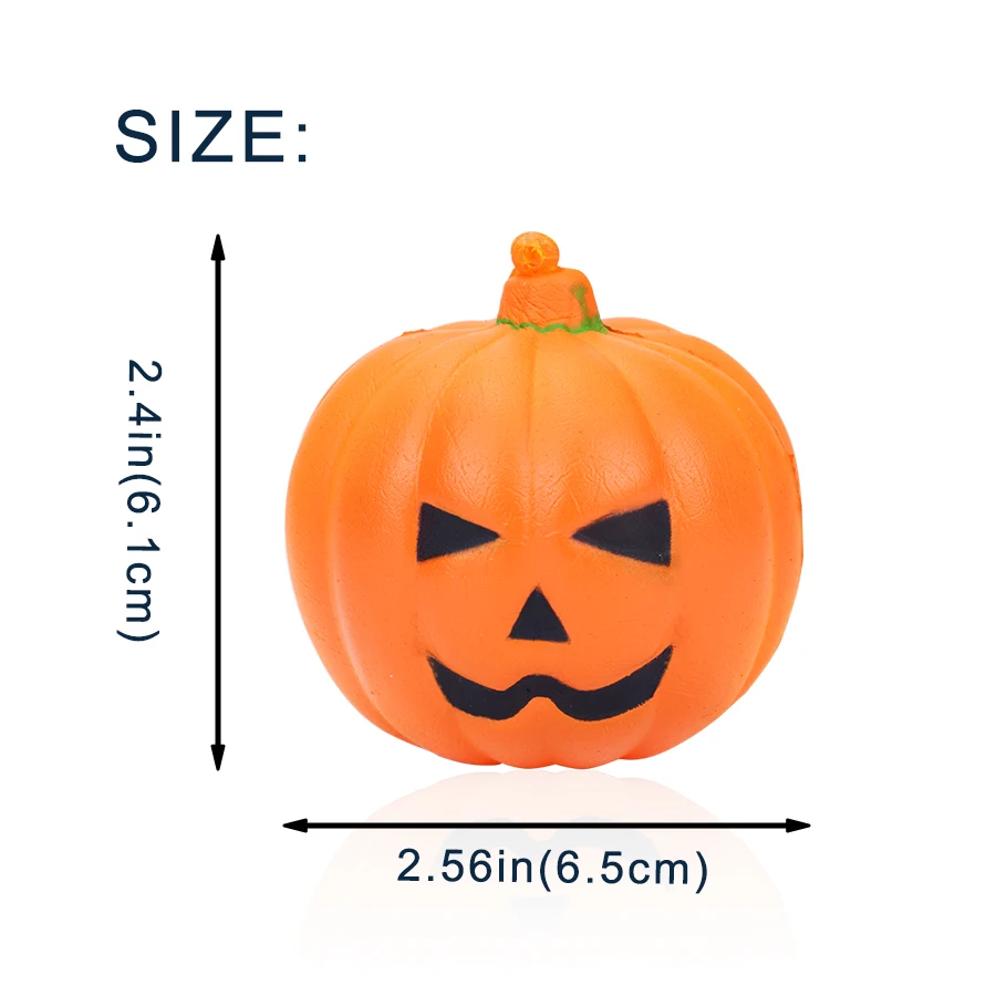 Halloween Pumpkin Squishy Toys Squishies Slow Rising PU Decompression Toy Gifts for Children Creative Squishy Anti Stress Toys