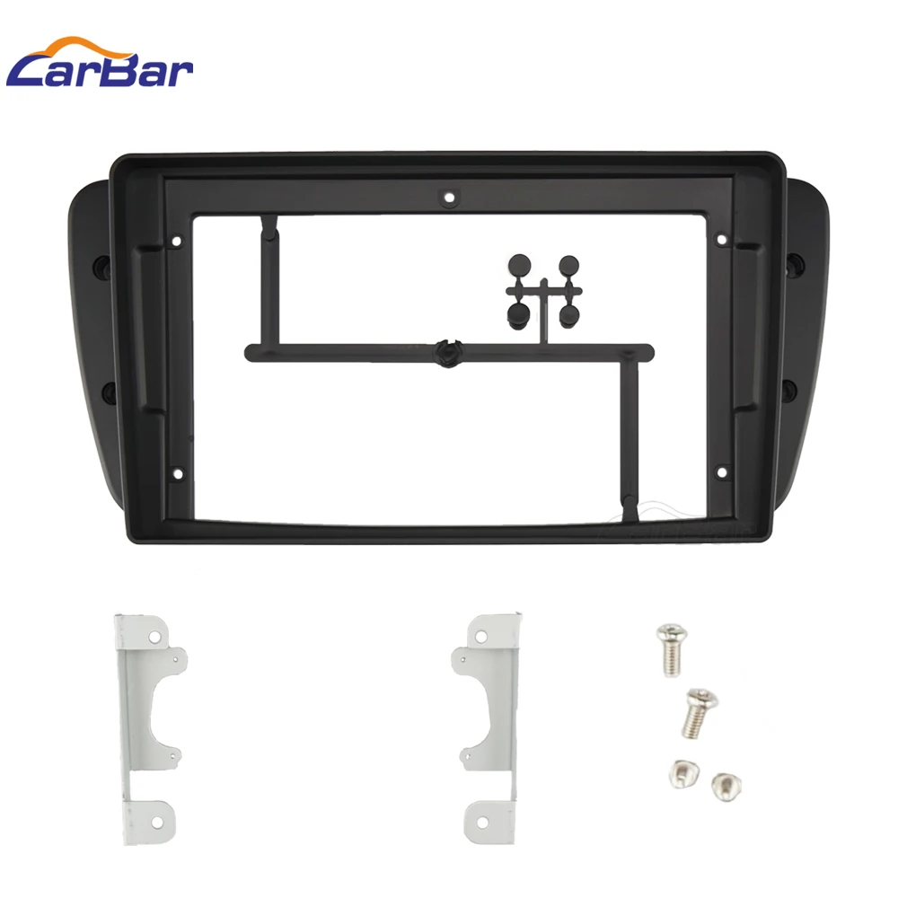 

For Seat Ibiza 2008 9 Inch Car Radio Fascia Frame Dashboard Tape Recorder 2 Din Multimedia Stereo Installation Trim Kit Panel