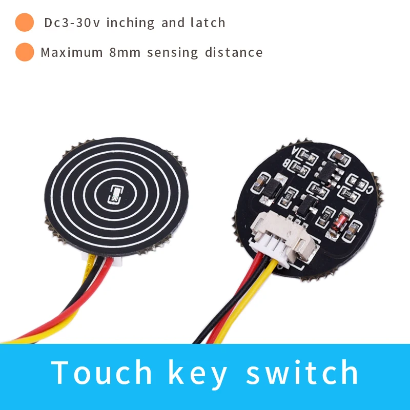 

Touch Key Switch Module Touching Button Self-Locking/No-Locking Capacitive Switches Self setting sensitive DC12V5V 3A LED