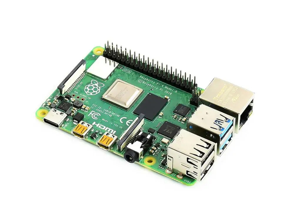 Original Raspberry Pi 4 Model B, 2GB RAM 64-bit 1.5GHz quad-core Gigabit Ethernet Bluetooth 5.0 USB Type C interface