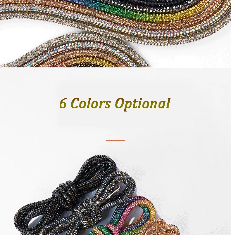 1 Stück runde Strass-Schnürsenkel, Regenbogen-Diamant-Schnürsenkel, Sneaker-Schnürsenkel, Kordelzug, DIY-Hosen-, Hoodie-, Kleid- und Gürtelzubehör – Detail 7
