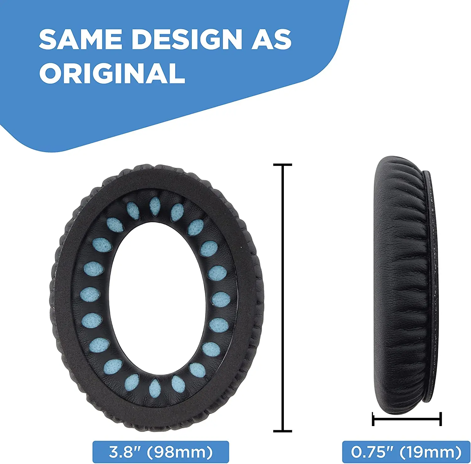 Replacement Ear Pads for Bose QC25 Quiet Comfort, QC 15, SoundTrue, SoundLink AE2 - Bose Headphones