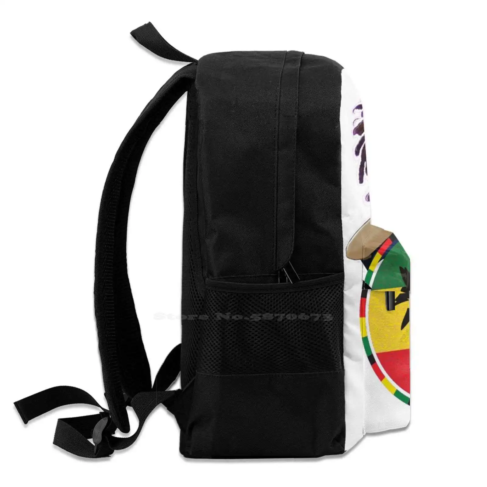 Dreadlock Rastafari & Accessories Large Capacity Fashion Backpack Laptop Travel Bags Marley Dreadlock Dreads Rasta