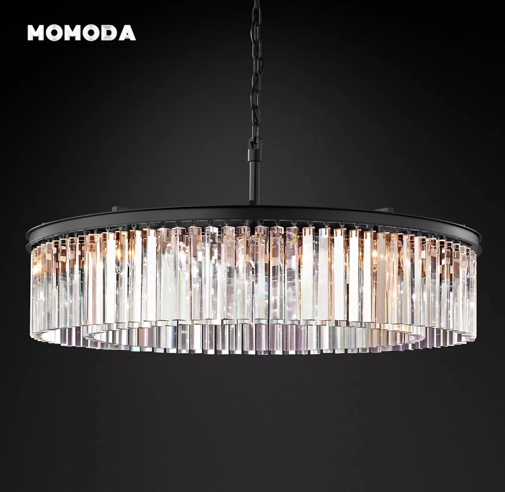 Modern Crystal Chandeliers LED 1920s Odeon Round Chandelier Decoration Living Room Bedroom Dining Room Hanging Lamps Lustre image 5
