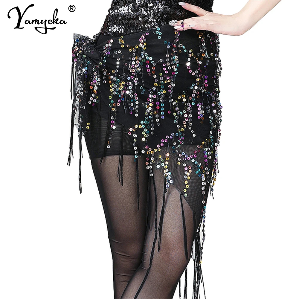 Sexy See Through black Sequin mini skirt women Summer night club outfits mesh Party skirts woman vintage clothes short skirt hot