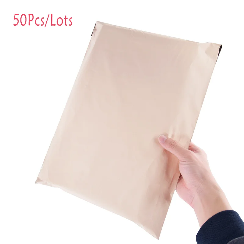 50Pcs/Lots Courier Bag Envelope Packaging Delivery Bag Storage Bags Self Adhesive Seal Pouch Mailing Bags Plastic Transport Bag