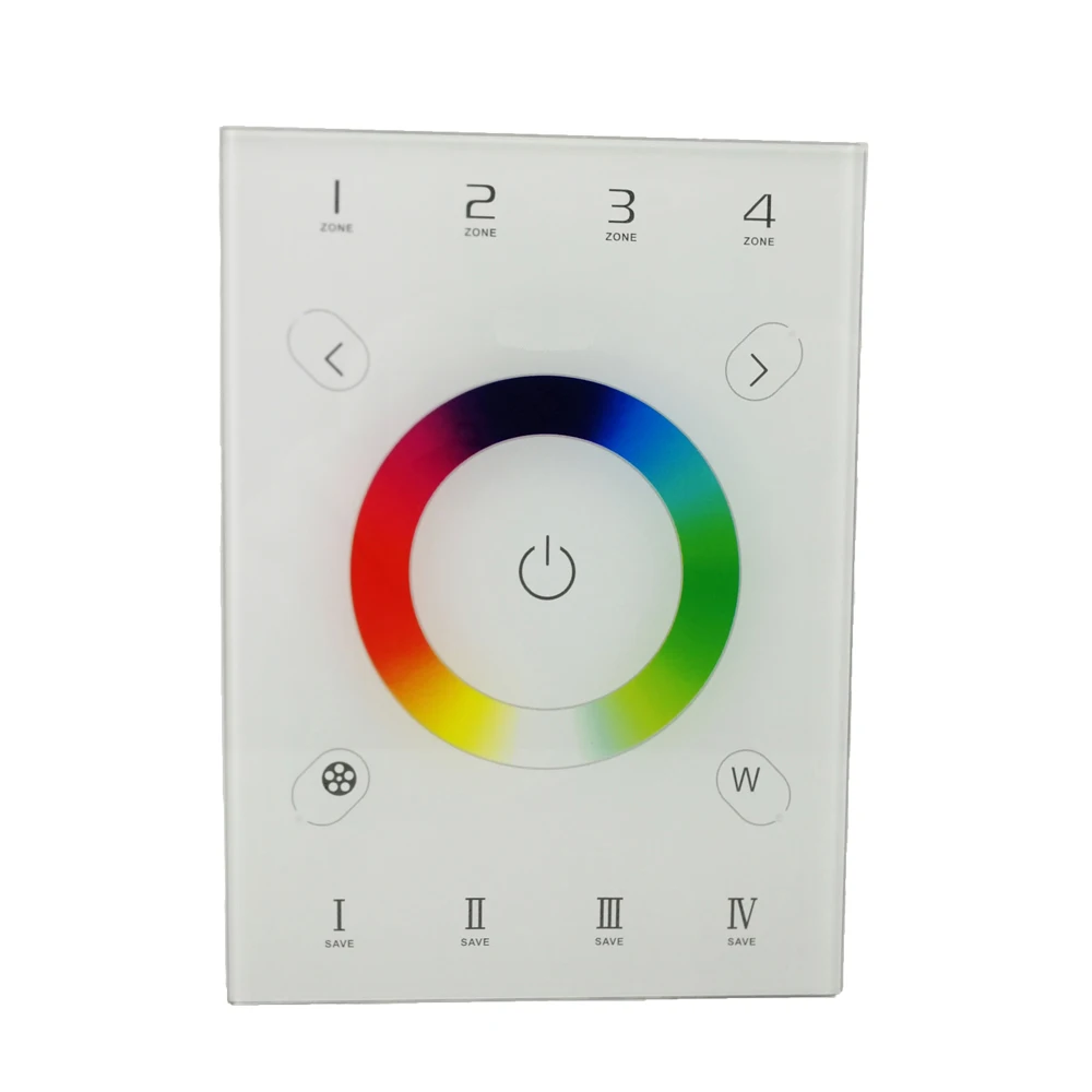 

LTECH New LED DMX512 Master Controller AC 100V -240V Glass Touch Wall Panel DMX & RF 2.4G Wireless Dual Function US Type