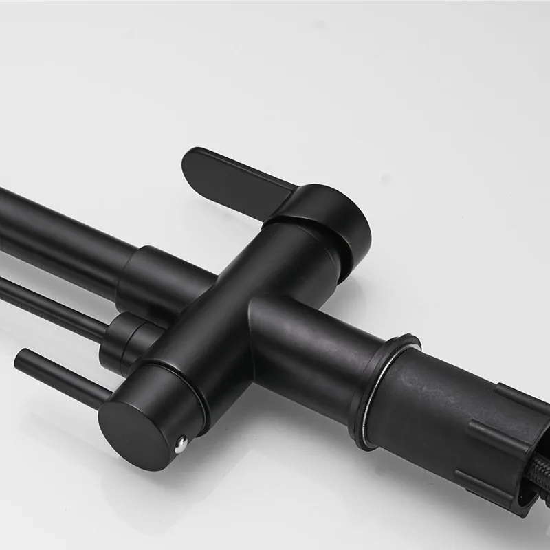 Matte Black Pull Out Kitchen Mixer Tap Smart Touch Kitchen Faucets Quality Brass Healthy Sensor Touch Filter Kitchen Faucets Tap