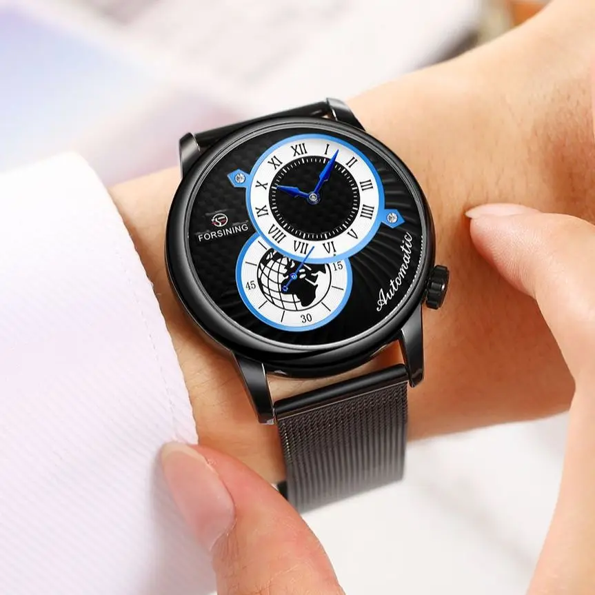 

FORSINING Men's Mechanical Watch Roman Digital Luminous Automatic Men Watches Waterproof Fashion Sports Man Clock Reloj Hombre