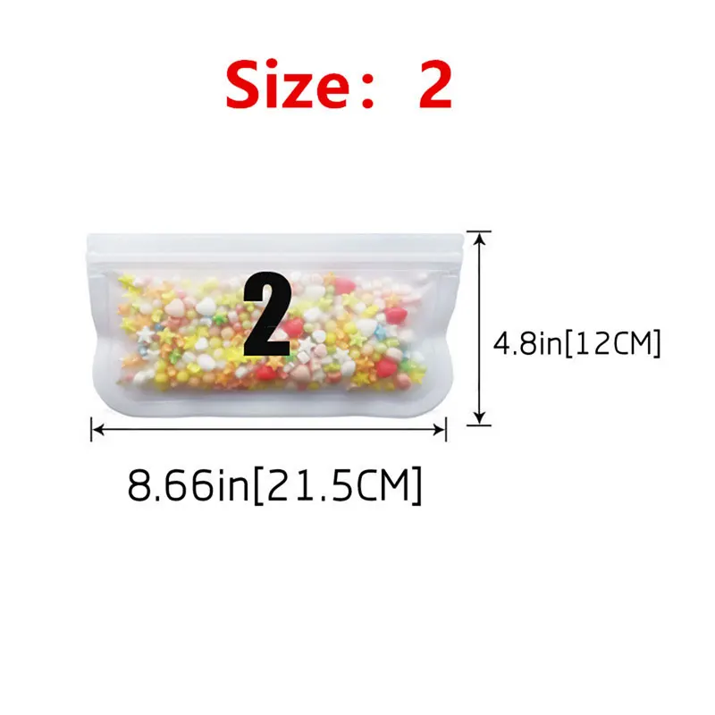 Food Fresh Bag PEVA Storage Bag Vegetable Fruit Self-Sealing Fresh-Keeping Bag Refrigerator Freezing Bag Silicone Storage Bag