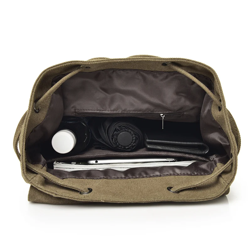 Neue Hohe Qualität Leinwand Männer Rucksack Große Schulter Schule Tasche Rucksack Für Jungen Reise Mode Camping Taschen Mode Einfache Taschen – Detail 19