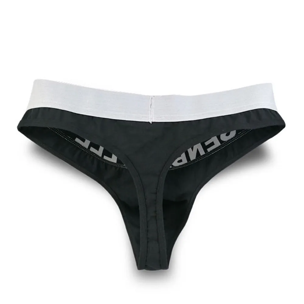 Cotton Thong For Young Panties String Men Lingerie Plus Size Wide Letter Waist Fashion Male Underwear