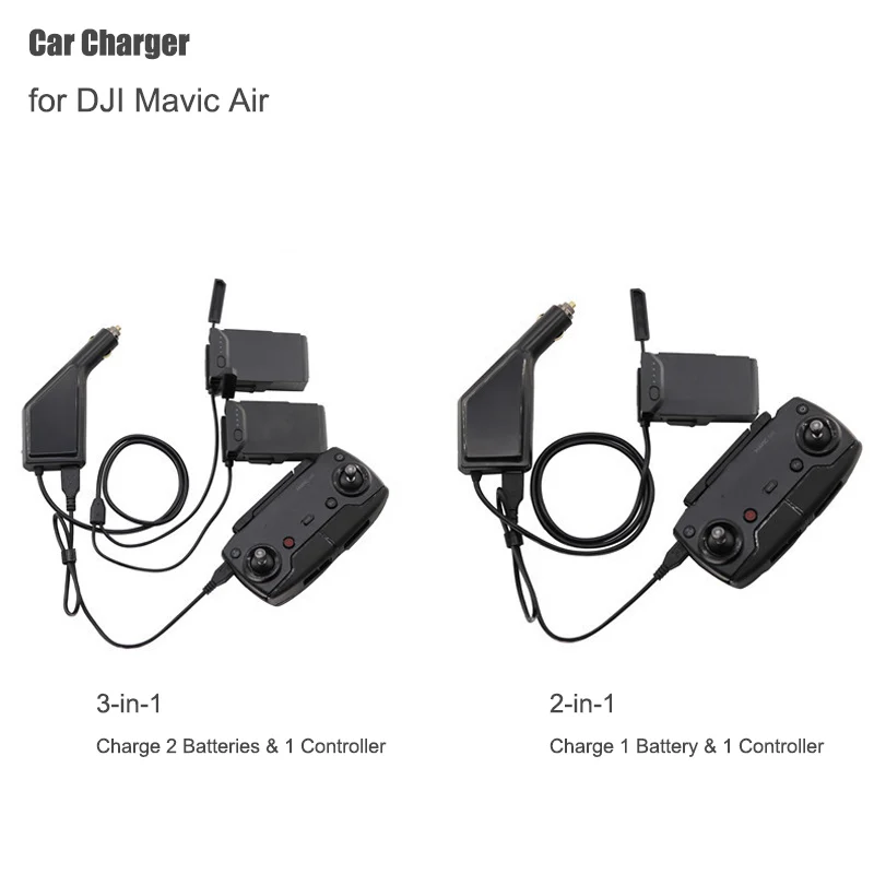 Autolader Voor Dji Mavic Air Intelligente Batterij Opladen Hub Mavic Air Auto Connector Usb Adapter Multi Batterij Autolader