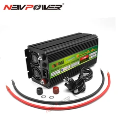 12V 24V UPS sinusoidale Inverter di ricarica 220v 110v inverter di potenza caricabatterie trasformatore di tensione USB 1500W convertitore adattatore casa