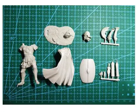 1/28 80mm Ancient warrior stand (WITH BASE ) Resin figure Model kits Miniature gk Unassembly Unpainted