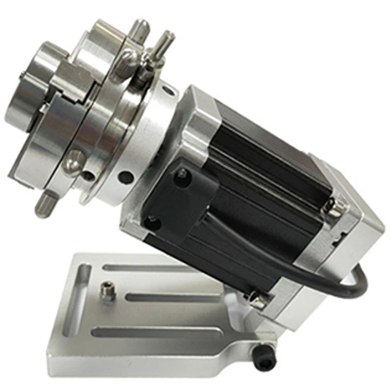 HT-69 Mini Self-locking Rotary Clamp Laser Marking Machine Welding Machine Rotating Shaft Ring Bracelet Rotating Marking Chuck