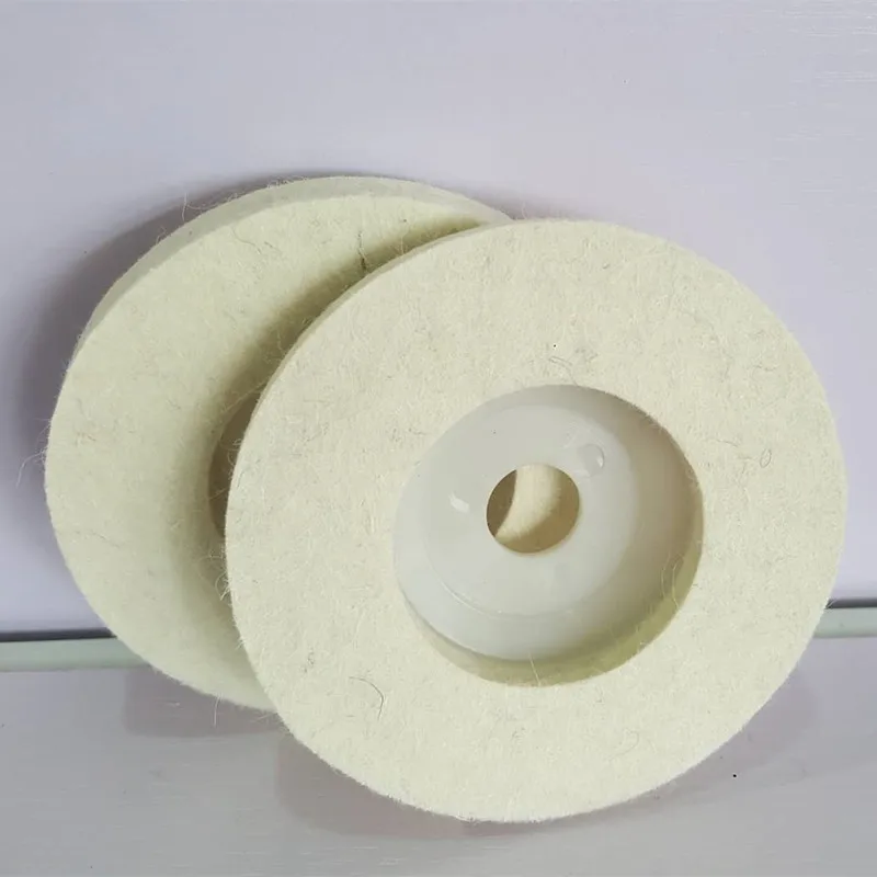 

10pcs/lot 4 inch wool wheel wool grinding disc grinding jade metal marble amber polishing sheet felt wheel