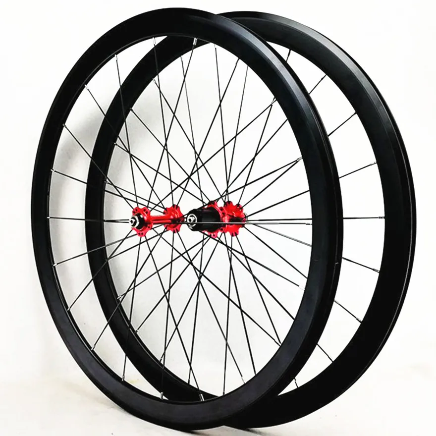 Road Bike 40MM Flat Spokes Strip Ultralight Sealed Bearing 11 Speed C V Brake Wheel Set 700C Wheels Bicycle