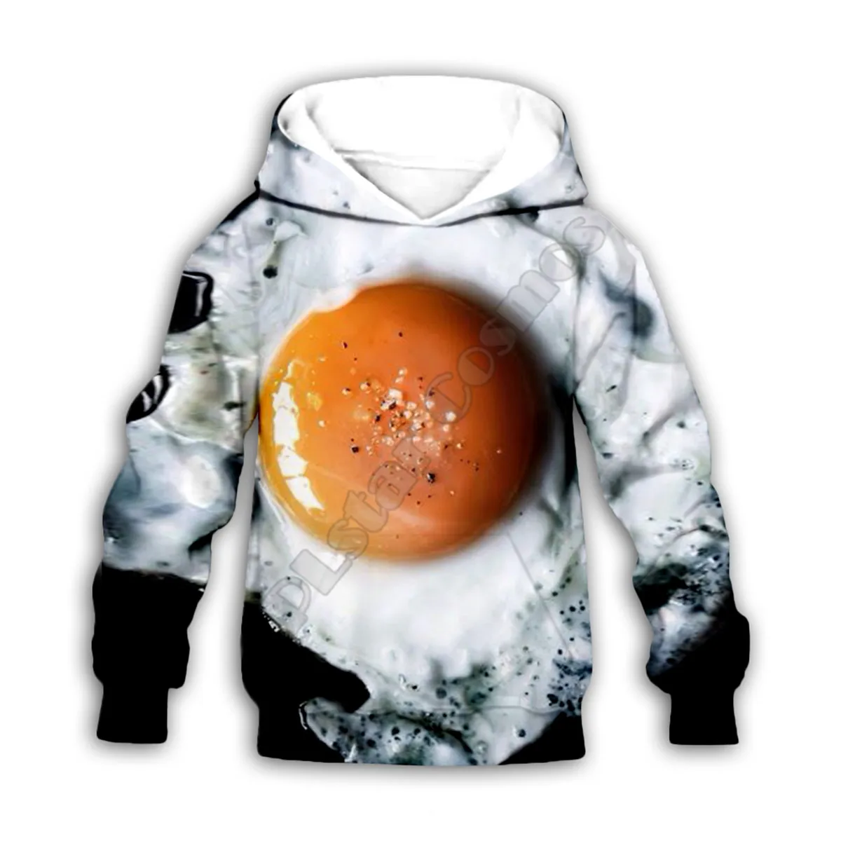 Delicious Food Eggs 3d printed Hoodies family suit tshirt zipper Pullover Kids Suit Sweatshirt Tracksuit/Pant Shorts 02