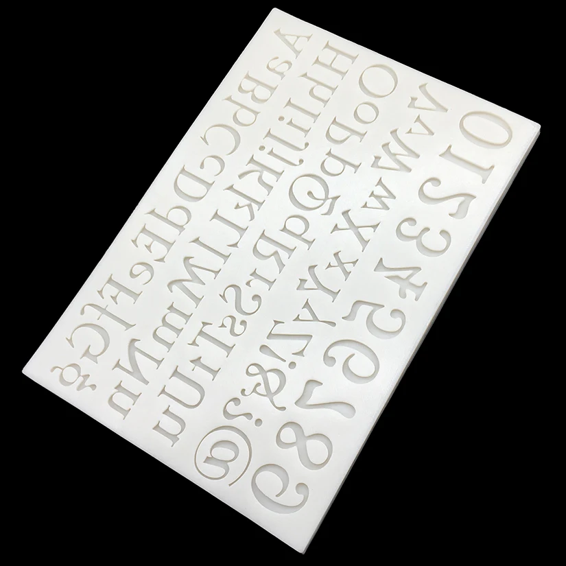 Alphabet Number Letter Silicone Sugarcraft Mold Cupcake Chocolate Baking Mold Fondant Cake Decorating Tools