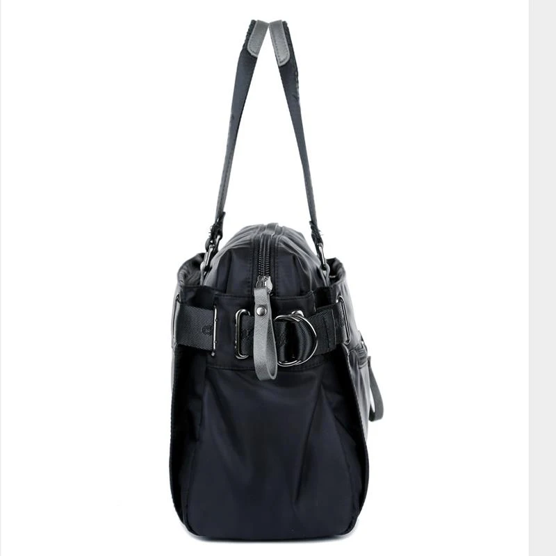 Bolso de nailon portátil para hombre y mujer, bolsa de hombro multifuncional, grande, de Color sólido, para equipaje de fin de semana, de alta