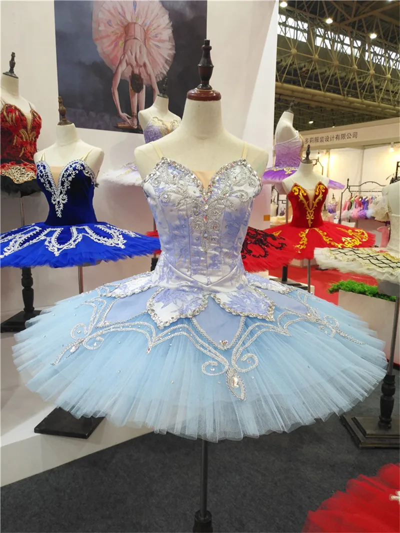 New Coming High Quality Women Adult Performance Wear Lt. Blue Tutu Ballet Professional