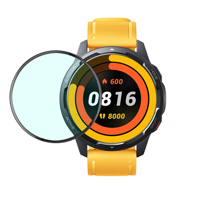 3D Curved Edge Protective Film Full Cover Protection For Xiaomi Mi Watch Color 2/S1 Active Screen Protector Smart Accessories