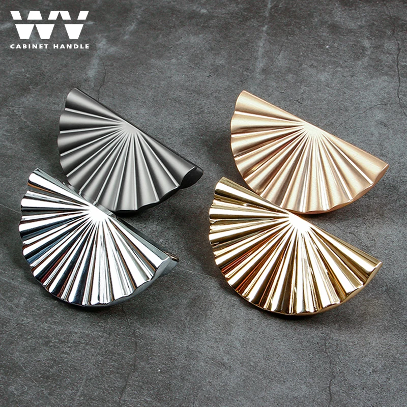 WV Gold Handles kitchen cabinet storage Door Knobs and Pulls Handle for Furniture Kitchen Cupboard Closet Drawer Home Decoration