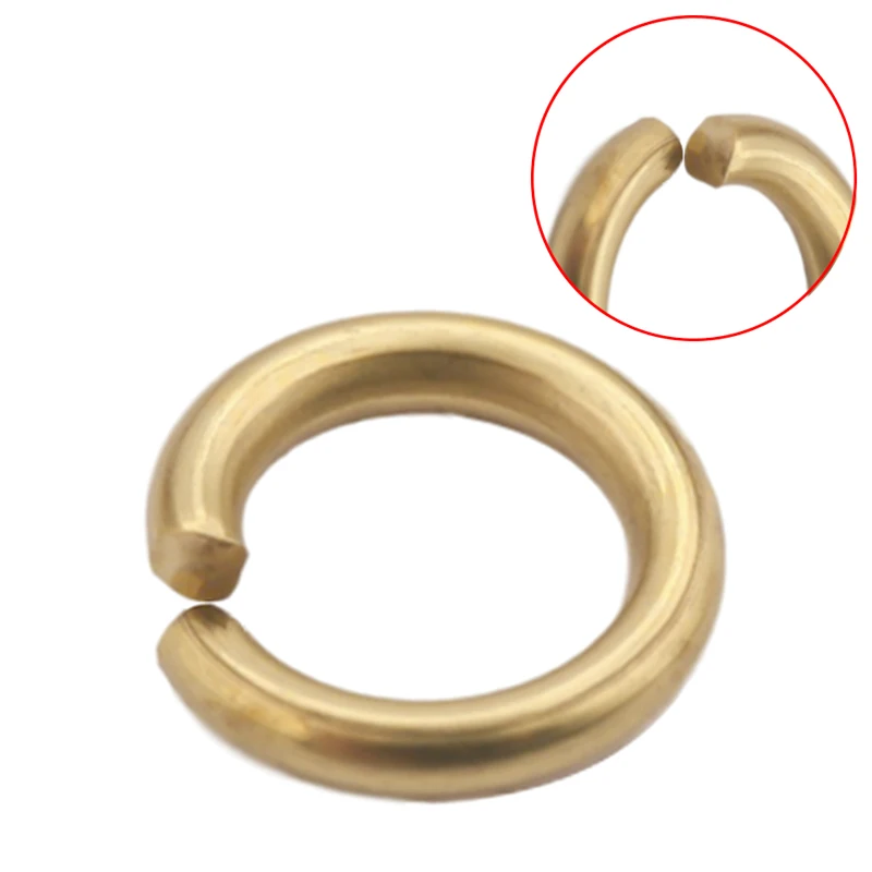 200pcs Raw Brass Open Jump Rings & Split Ring For Earrings Circle Connectors Bracelet Making DIY Jewelry Findings Accessories