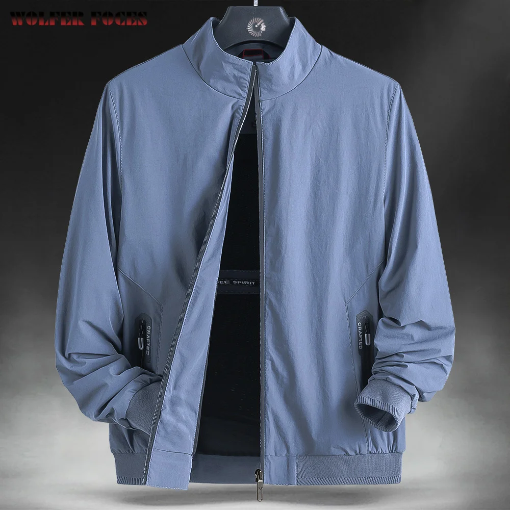 

New Men's Youth Middle-aged Outdoor Jacket Spring And Autumn Large Loose Casual Men's Thin Fashion Sports Jacket