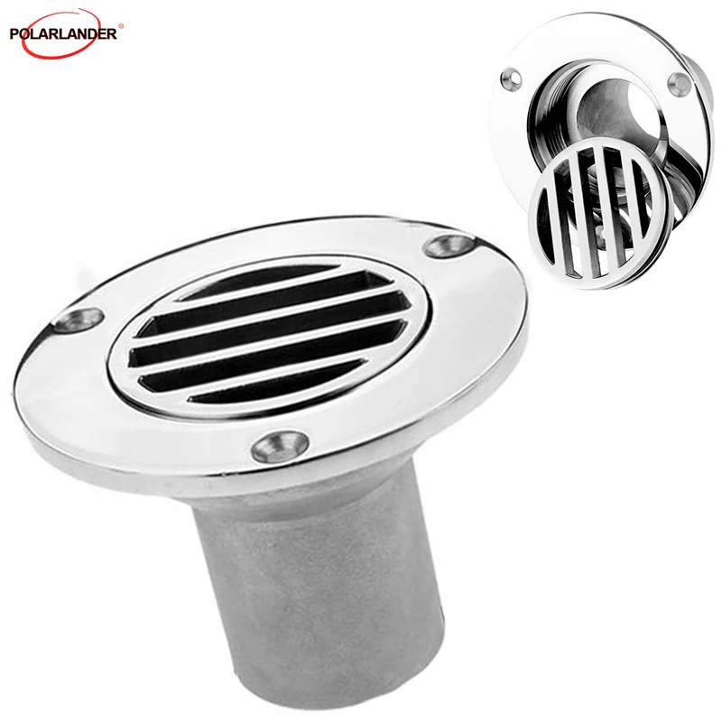 

Yacht Stainless Steel 316 Pipe Boat Hot Selling 38mm Silver For Boat Rowing Boats 1-1/2 Inch Tools Deck Drain