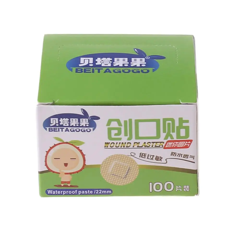 100 PCs Mini Round Disposable Medical Adhesive Bandage Band-aid Wound Plaster Wound Care Braces Supports New