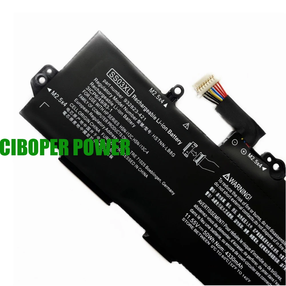 Laptop Battery SS03XL For EliteBook 730 735 740 745 755 830 840 846 G5 and ZBook 14u G5 HSN-I12C HSN-I13C-4 HSN-I13C-5 Series