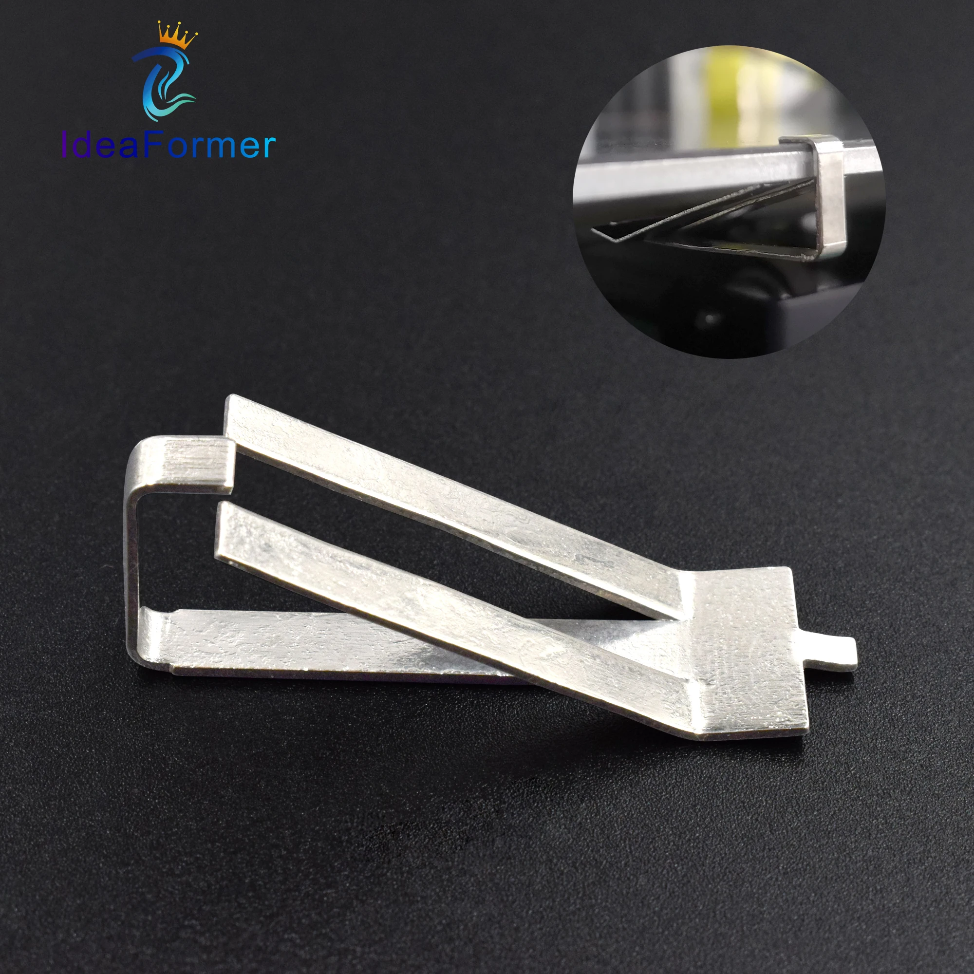 10Pcs/Lot UM2 Stainless Steel Glass Heat Bed Clamps 3D Printer Parts Heatbed clip For Ultimaker Printer Build Platform Retainer.