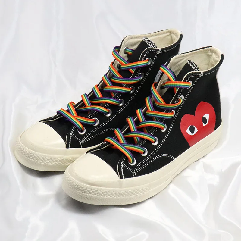 Fashion Creative 3D Rainbow Shoelaces Men Women Trend Personality Printing Sport Casual Basketball Shoes Laces Dropship